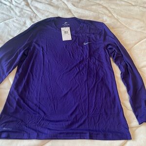 Nike Men's Long Sleeve Shirt in Rich Purple
